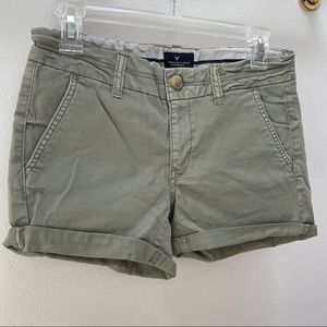 American Eagle Midi Stretch Shorts